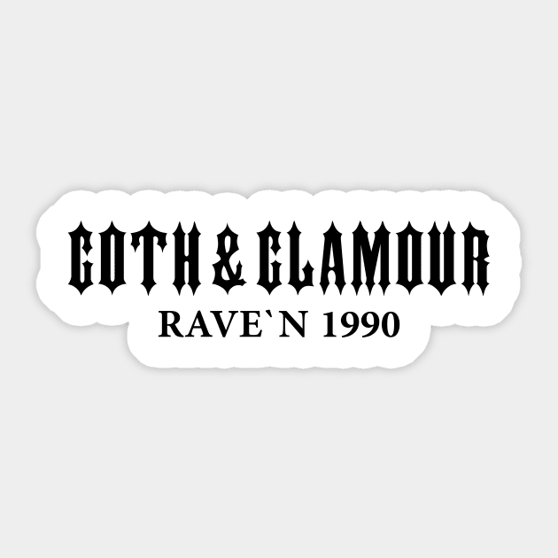 Goth and Glamour Sticker by YellowMadCat